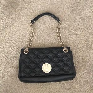 Kate Spade Black Leather Chain Purse